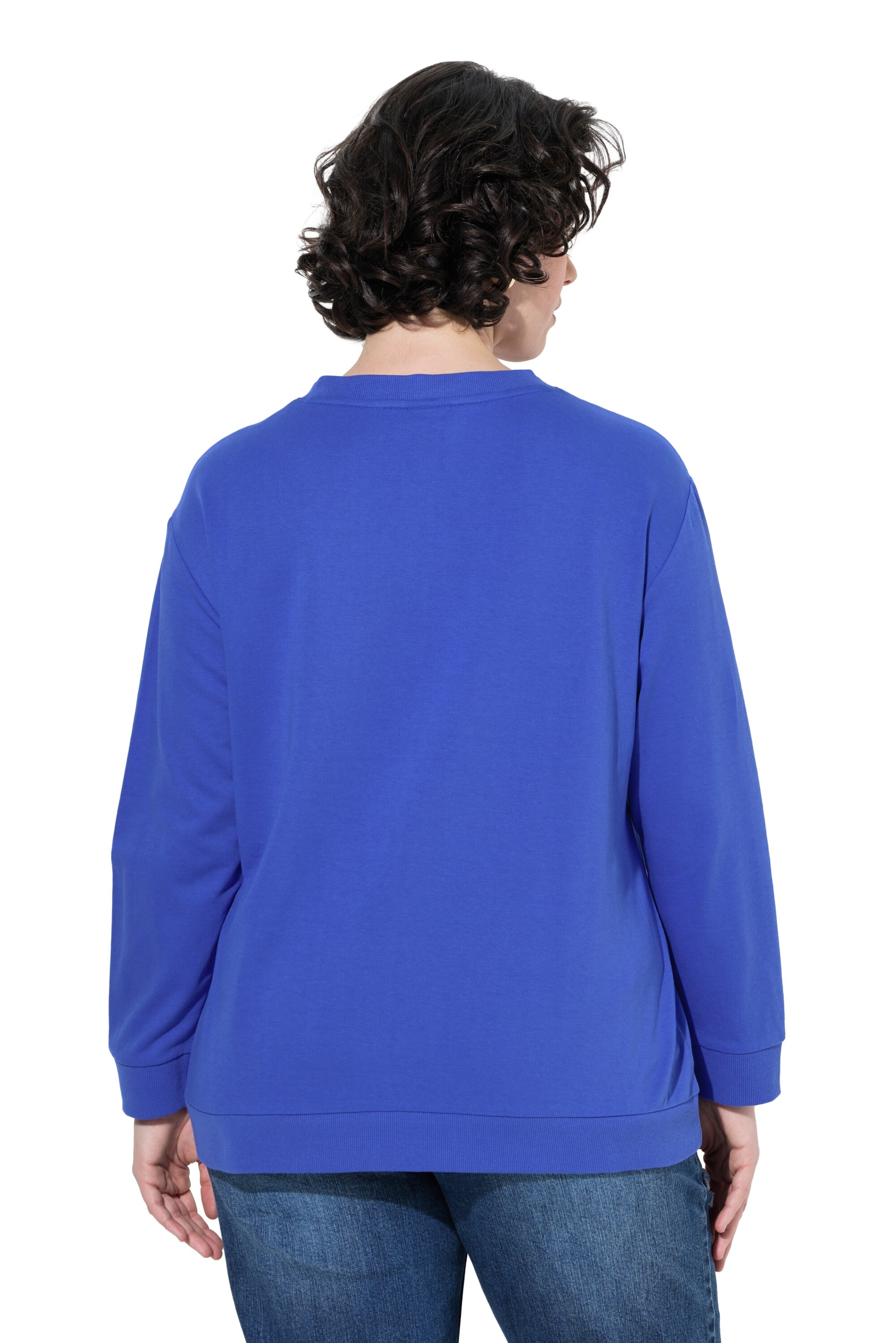 Ulla Popken Sweatshirt in Blauw