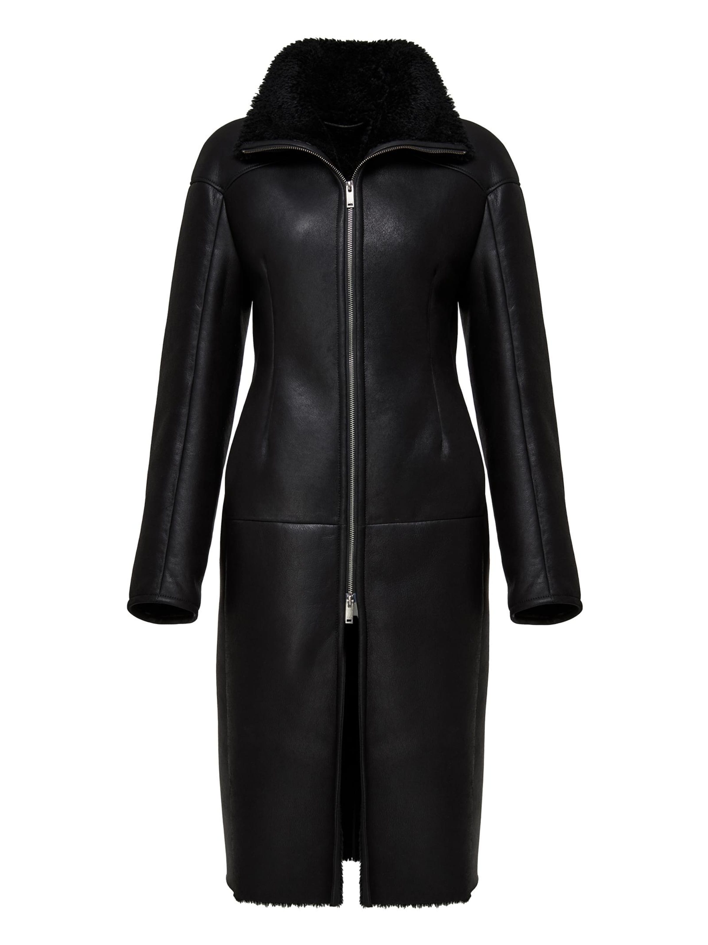 V S P Vinterfrakke 'Salome' i sort: forside