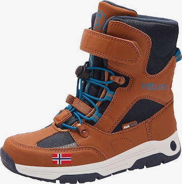 TROLLKIDS Boots 'LOFOTEN' in Brown: front