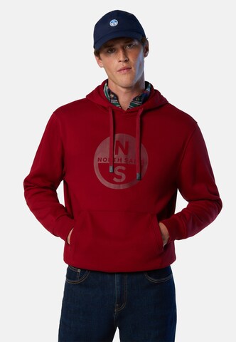 Sweat-shirt North Sails en rouge : devant