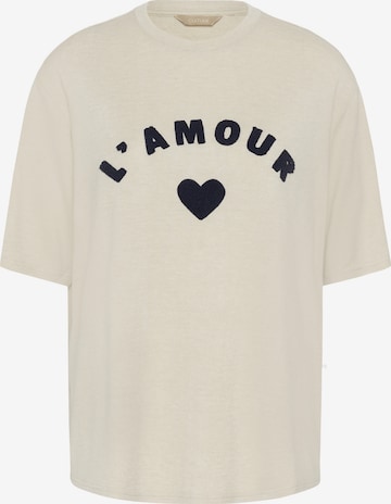 CULTURE - Camiseta en beige: frente