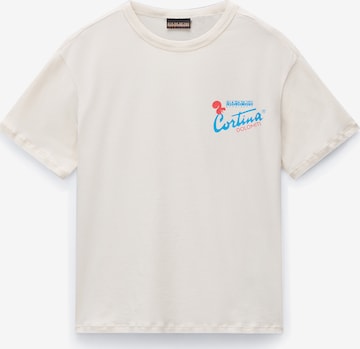 smėlio NAPAPIJRI Marškinėliai 'S-Adige': priekis