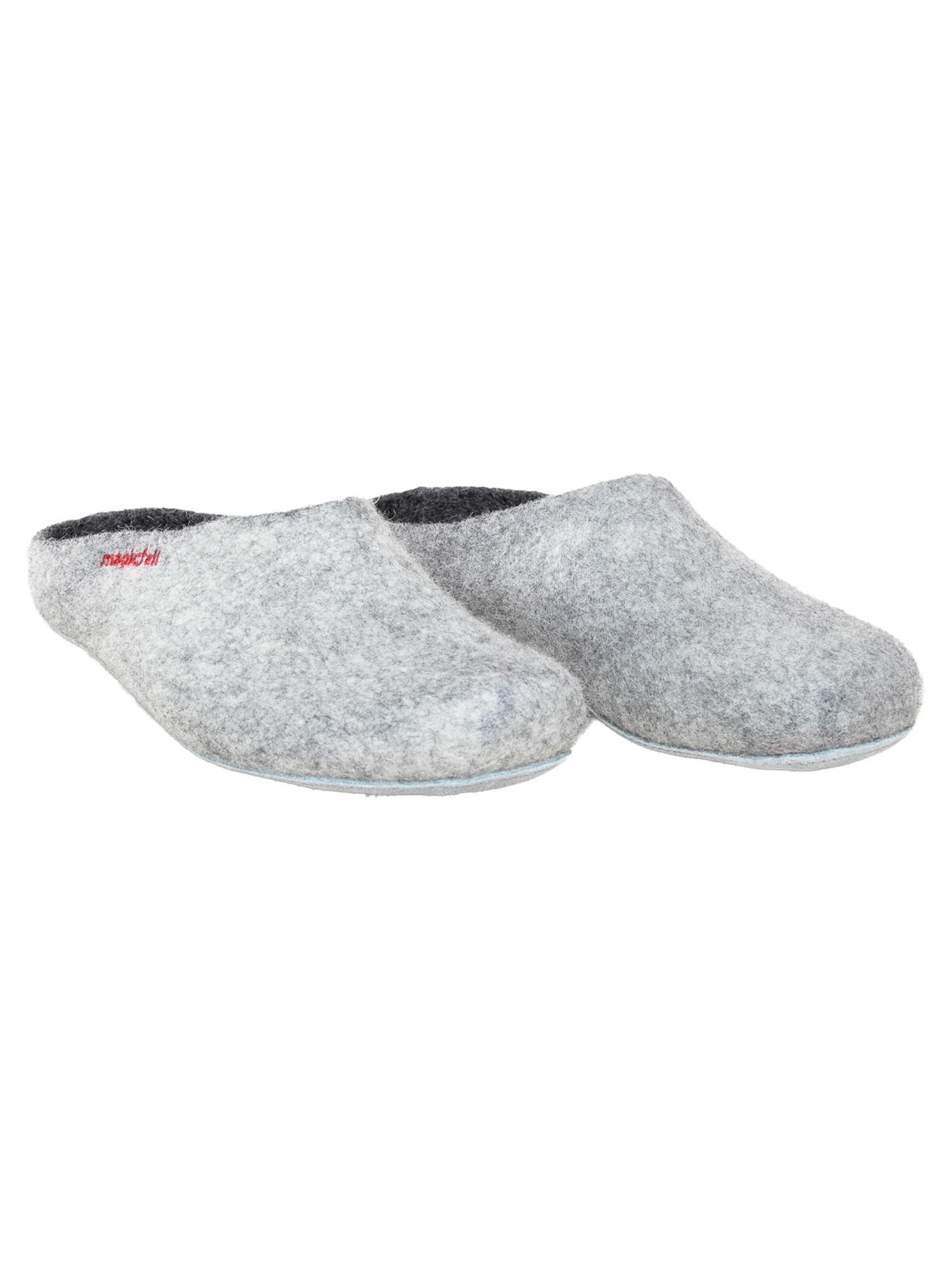MagicFelt Slippers 'Filz' in Grey