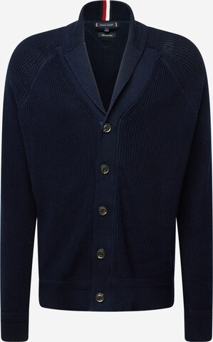 TOMMY HILFIGER Knit Cardigan in Blue: front