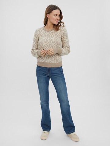 VERO MODA Sweater 'Tari' in Brown