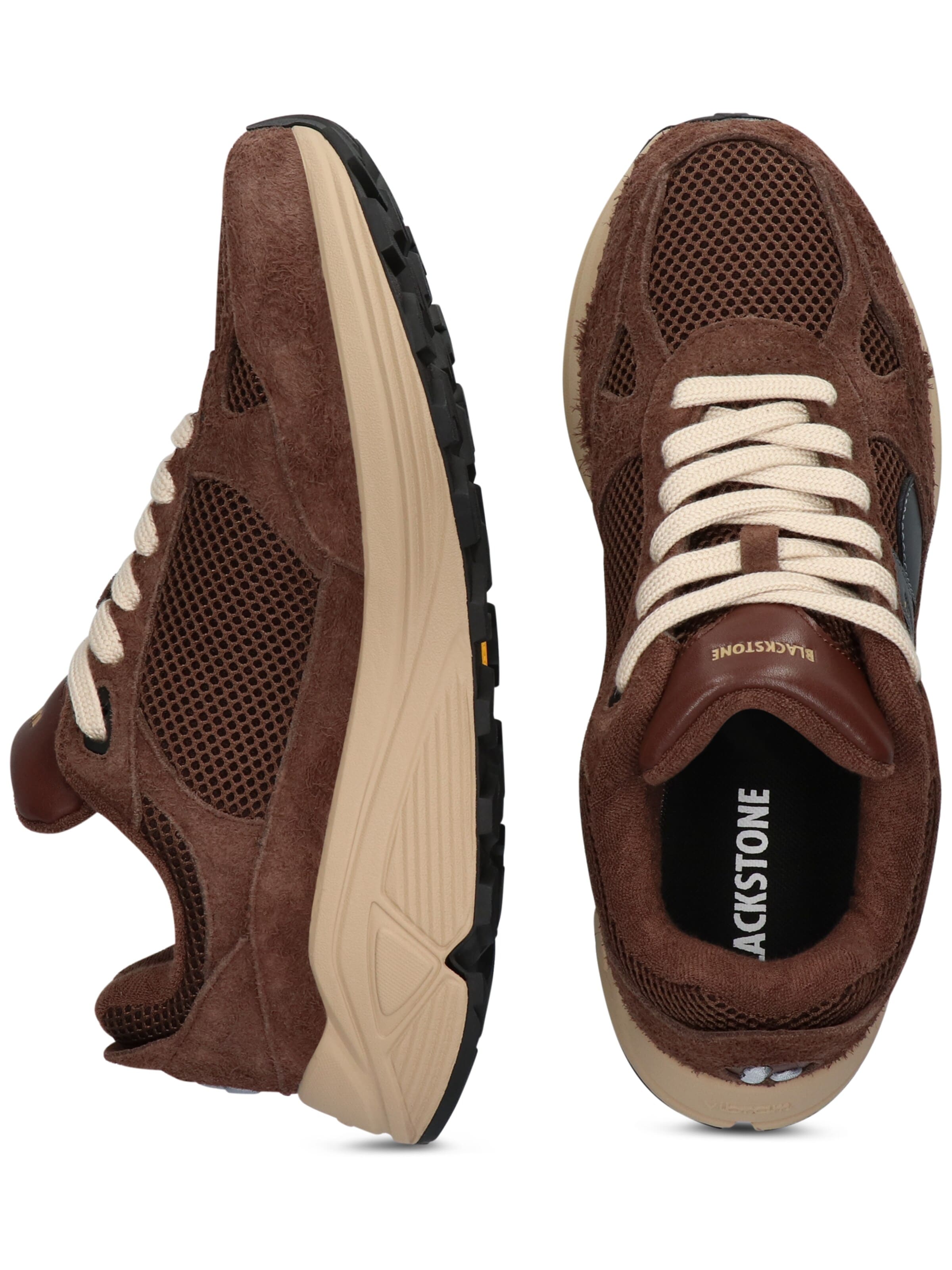 BLACKSTONE Sneakers laag 'V-RILEY' in Bruin
