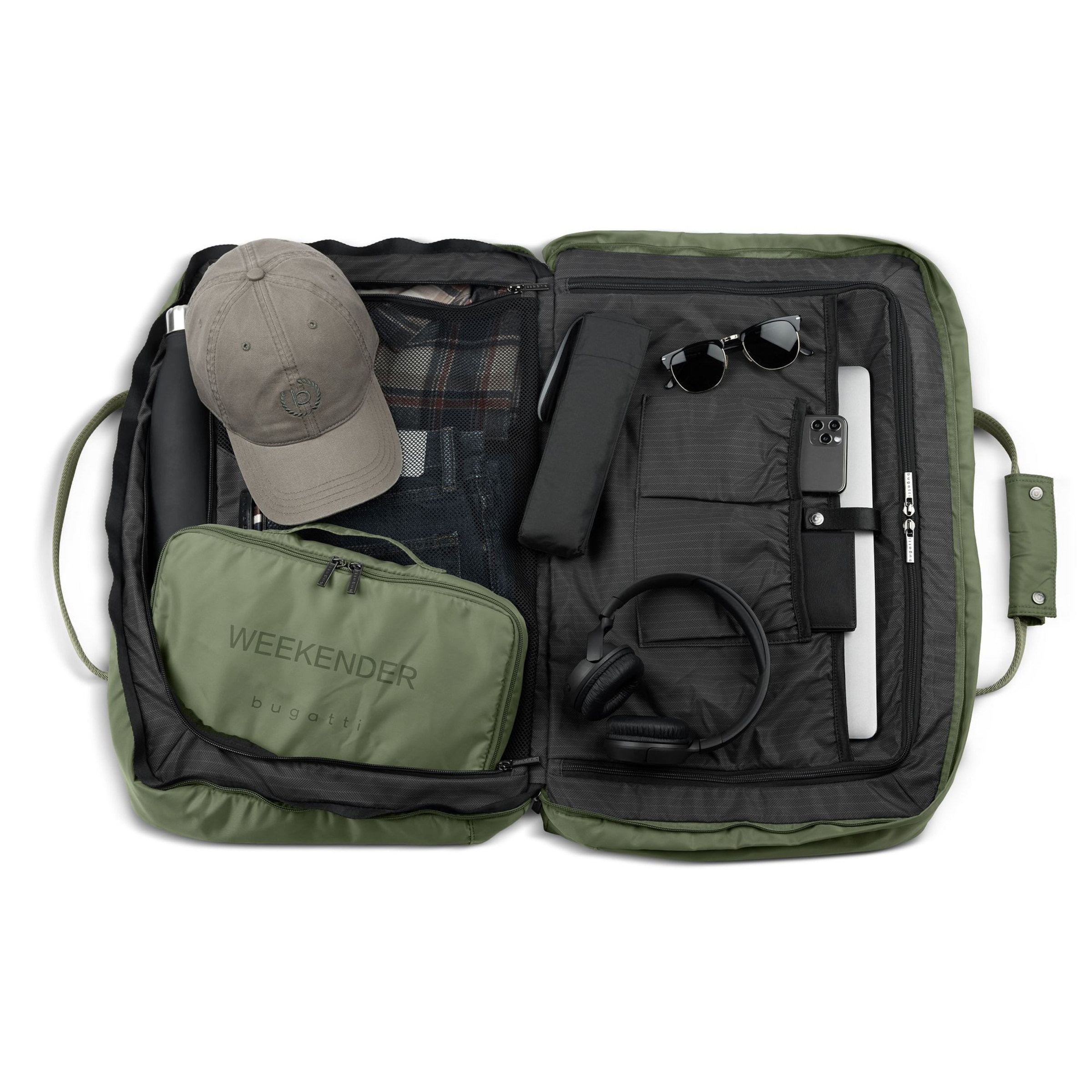 Borsa weekend 'Elia' di bugatti in verde