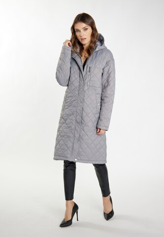 faina Between-Seasons Coat 'Nascita' in Grey: front