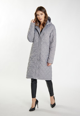 faina Between-seasons coat 'Nascita' in Grey: front