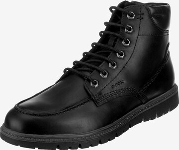 GEOX Lace-Up Boots ' Ghiacciaio ' in Black: front