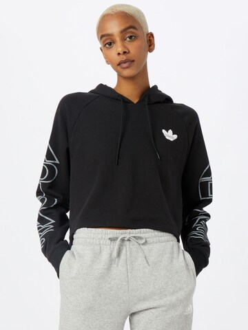 ADIDAS ORIGINALS Sweatshirt in Black: front