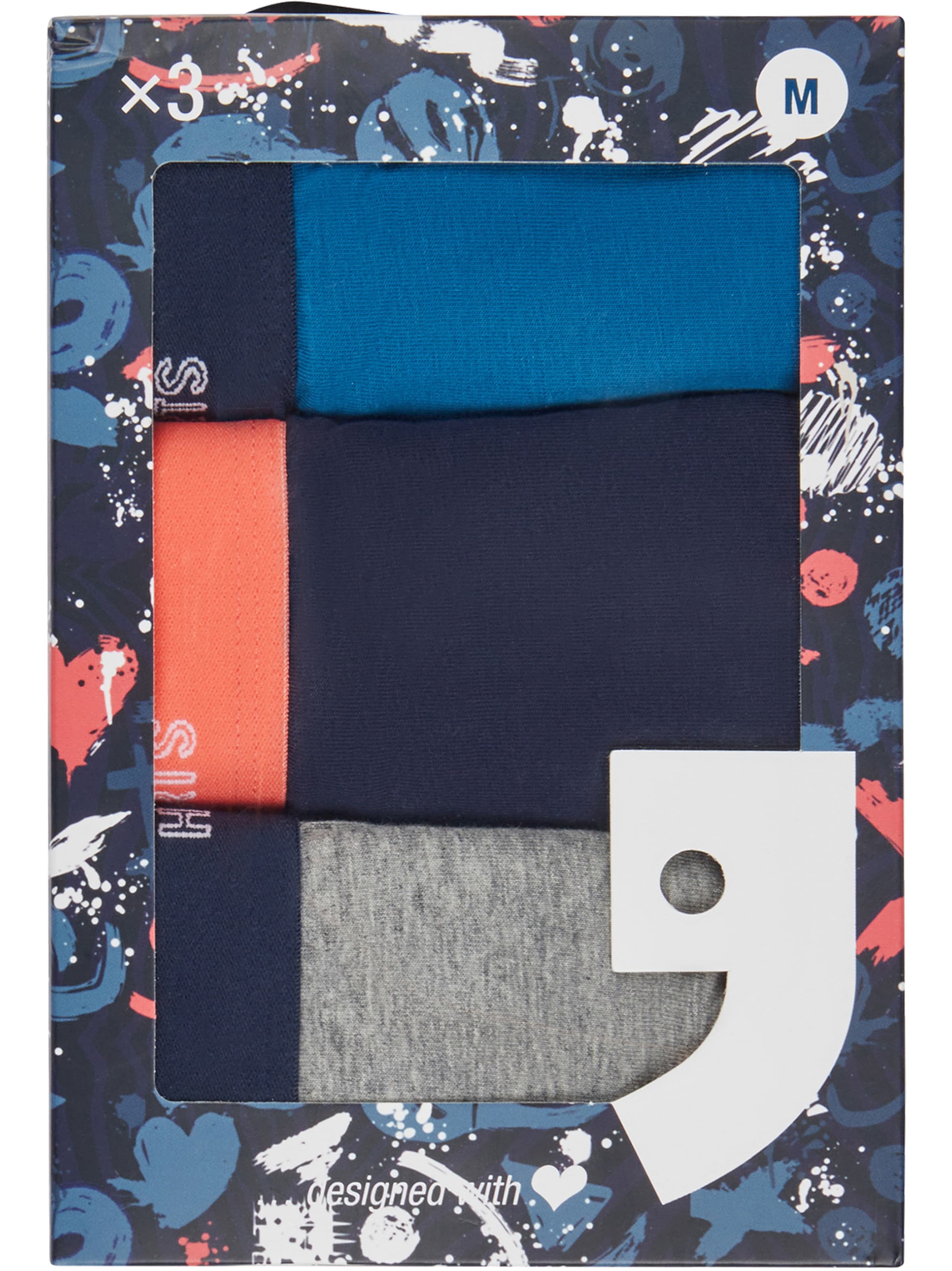 Happy Shorts Retro Boxer ' Jersey ' in Mischfarben