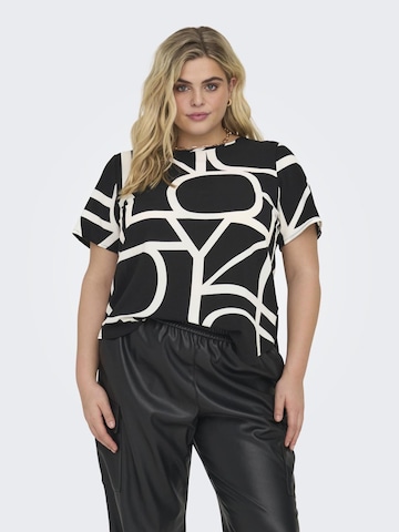 ONLY Carmakoma - Blusa 'Vica' em preto: frente