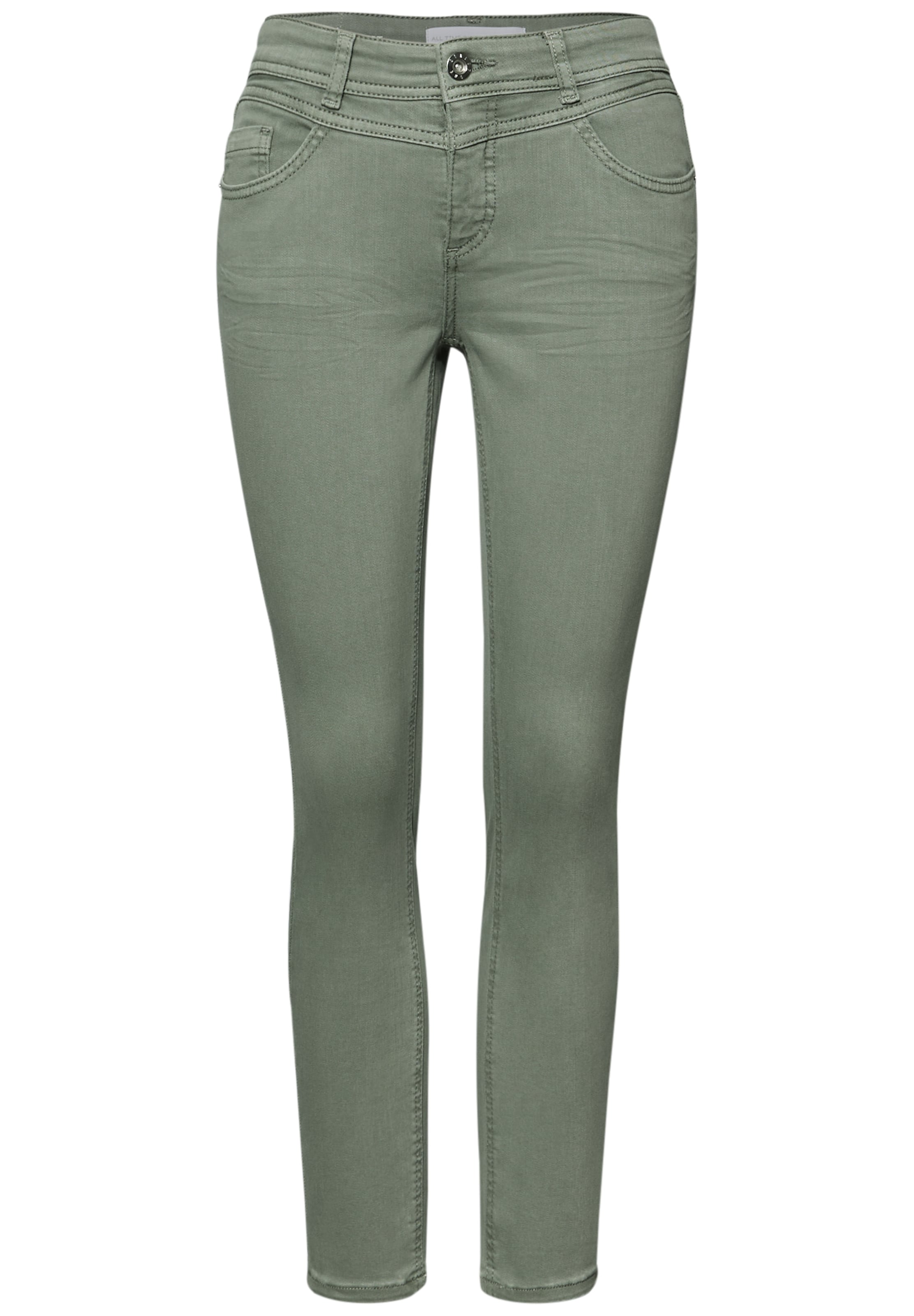 STREET ONE Jeans in Green: front