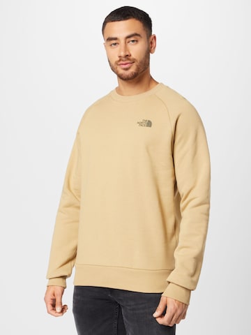 THE NORTH FACE Sweatshirt 'REDBOX' in Beige: predná strana