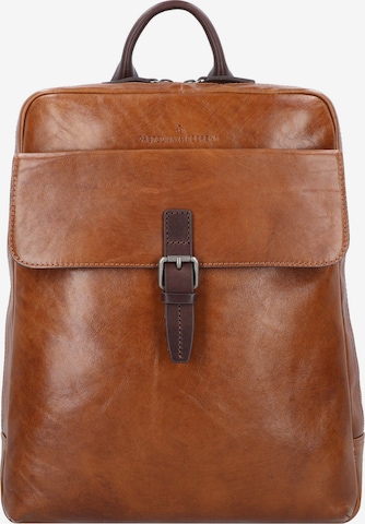 Castelijn & Beerens Laptop Bag 'Rien' in Brown: front