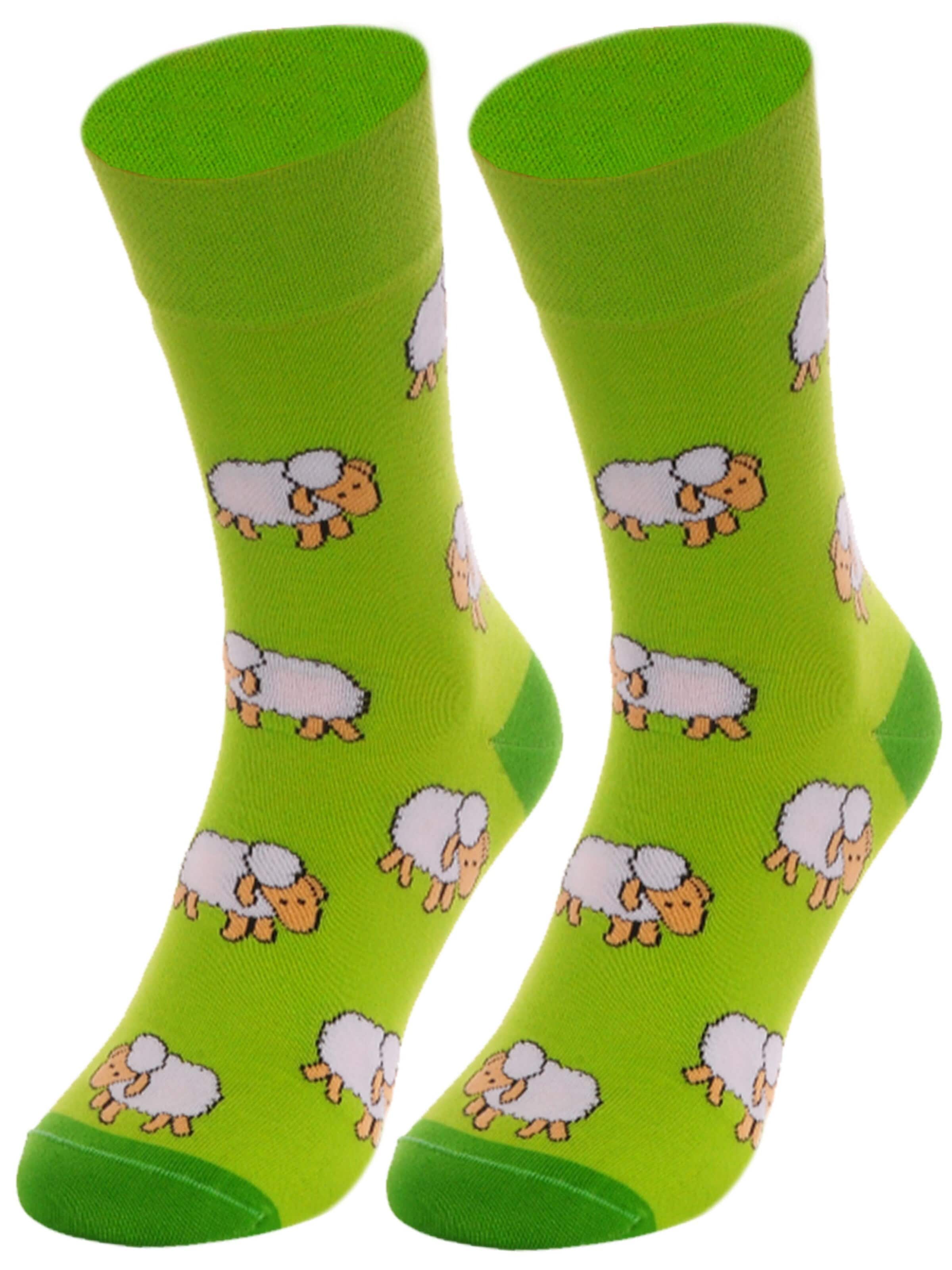 La Bortini Socks in Green: front