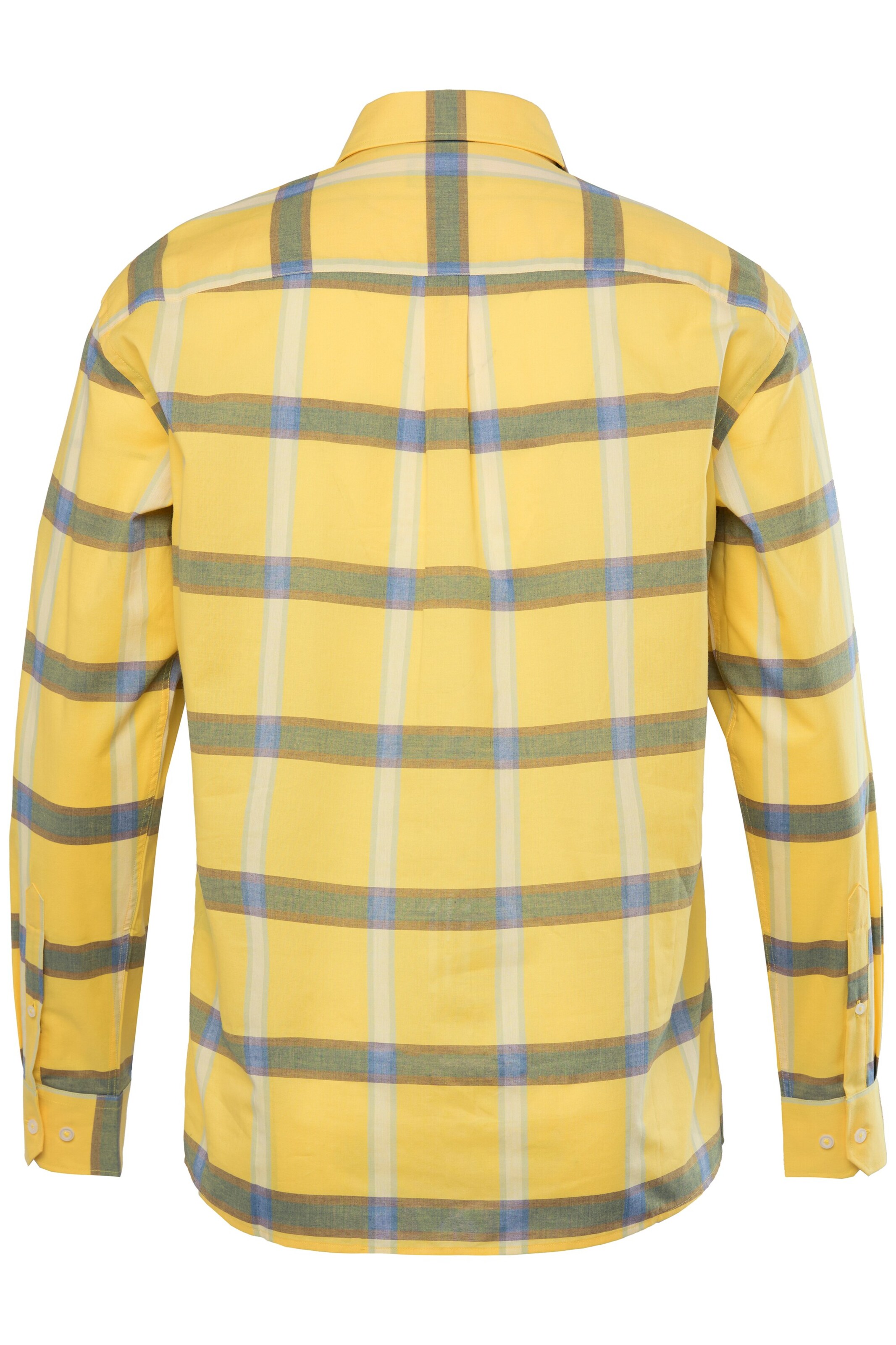 Men Plus Regular Fit Hemd in Gelb