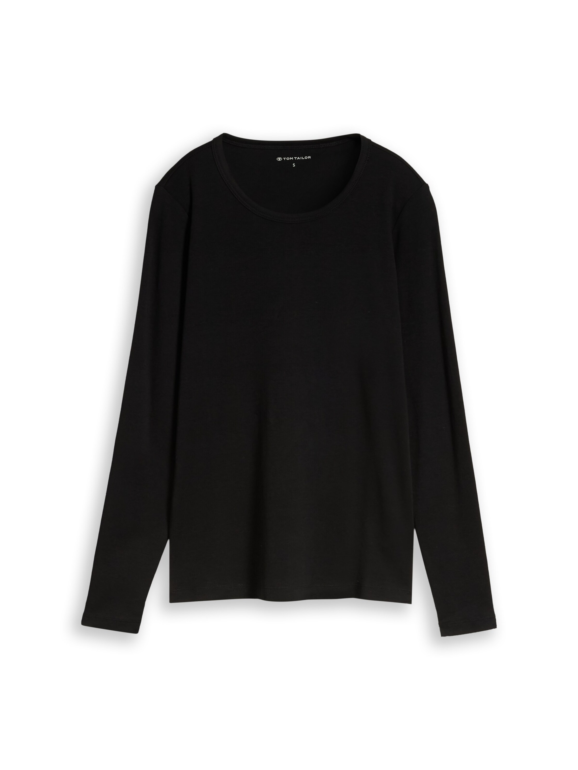 T-shirt TOM TAILOR en noir : devant