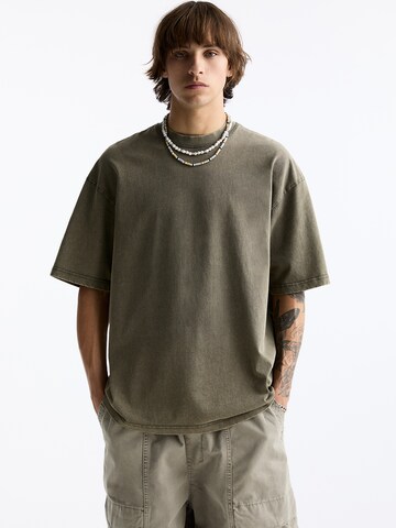 Pull&Bear T-Shirt in Grün: Vorderseite
