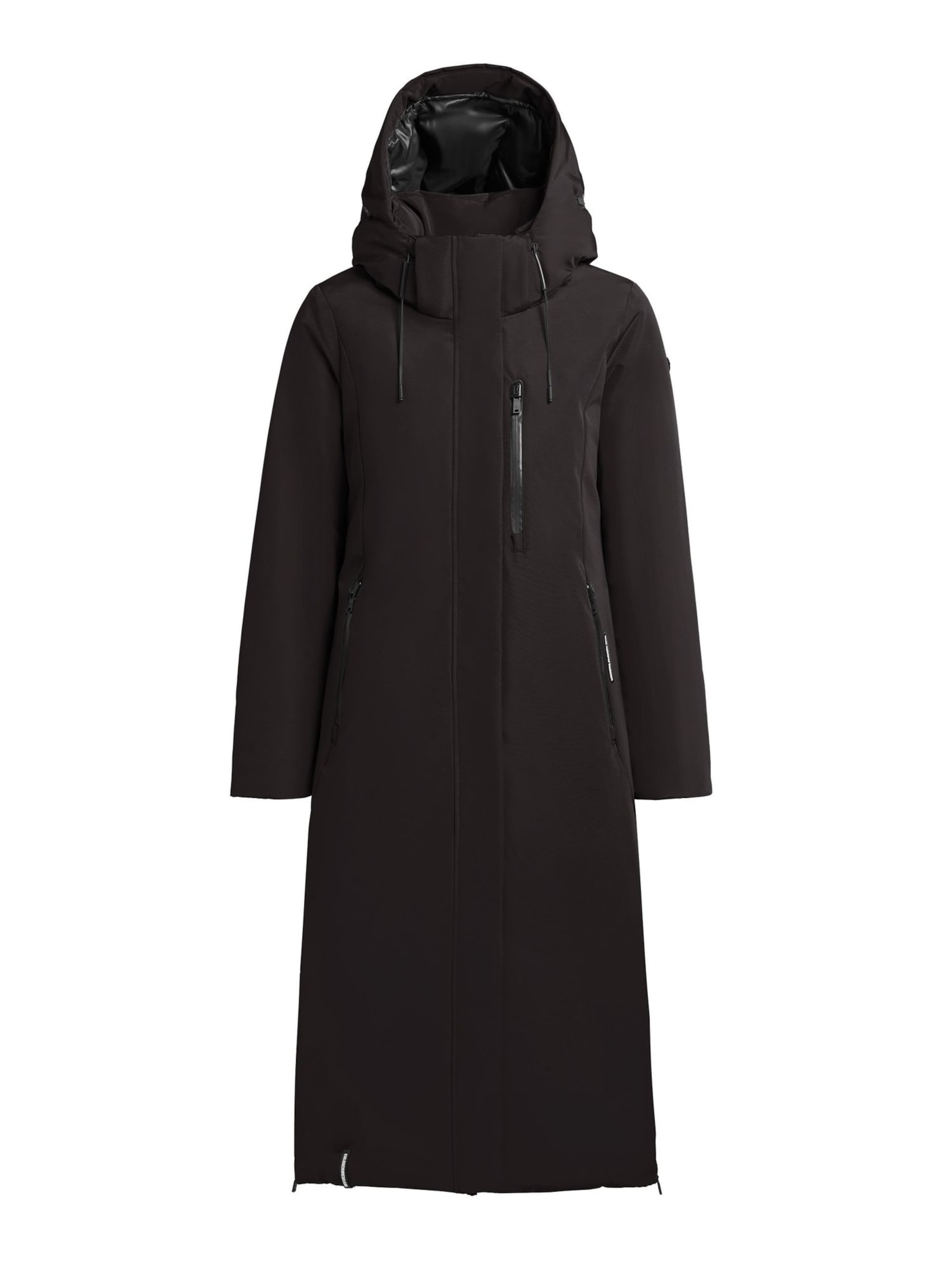 khujo Winter Coat 'LOFI3' in Black: front