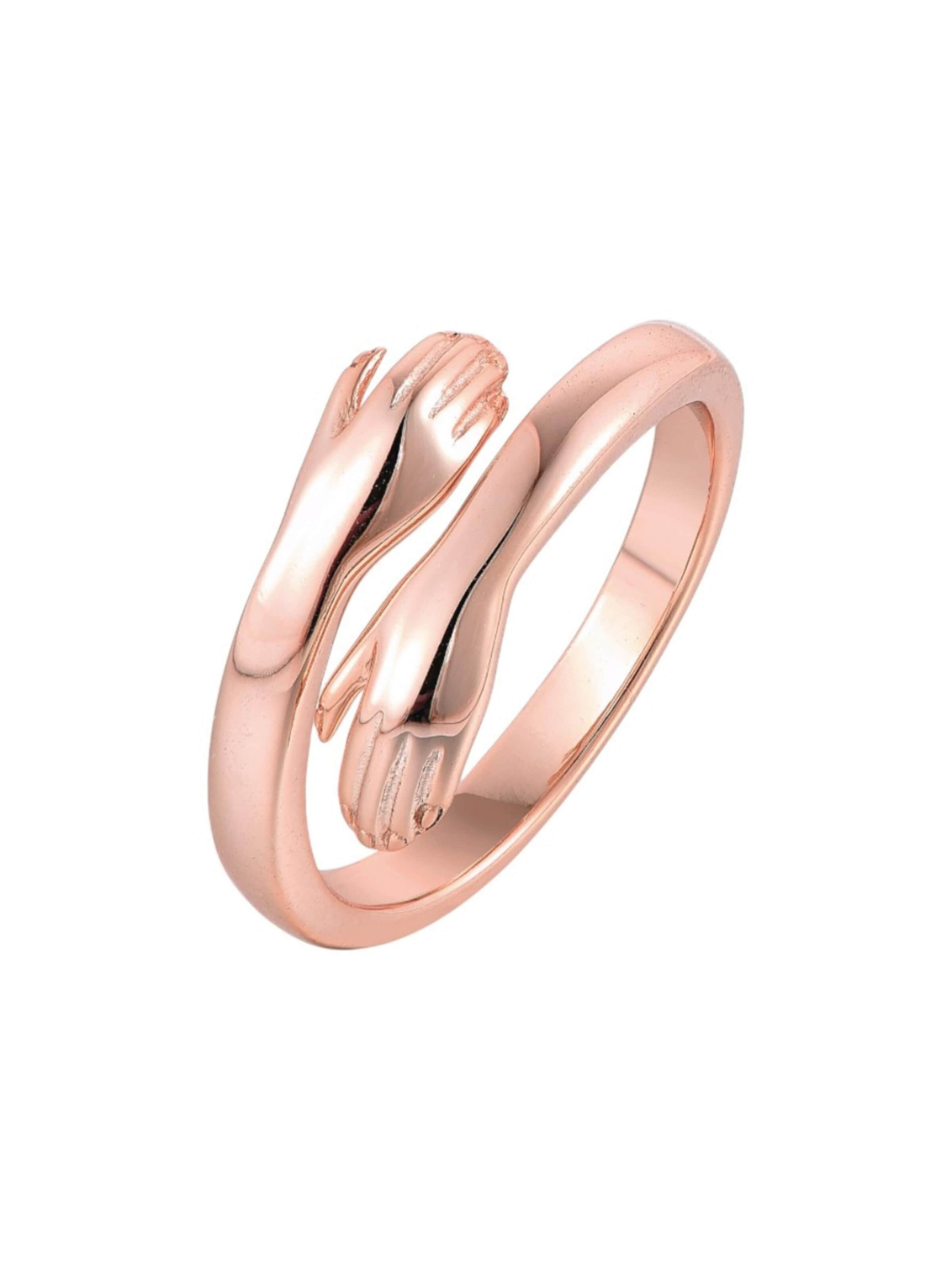 Vielring Ring 'Offener Umarmungsring (Liebe)' in Gold: front