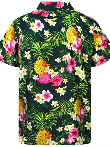 Coupe regular Chemise 'Pineapple Flowers' King Kameha en vert