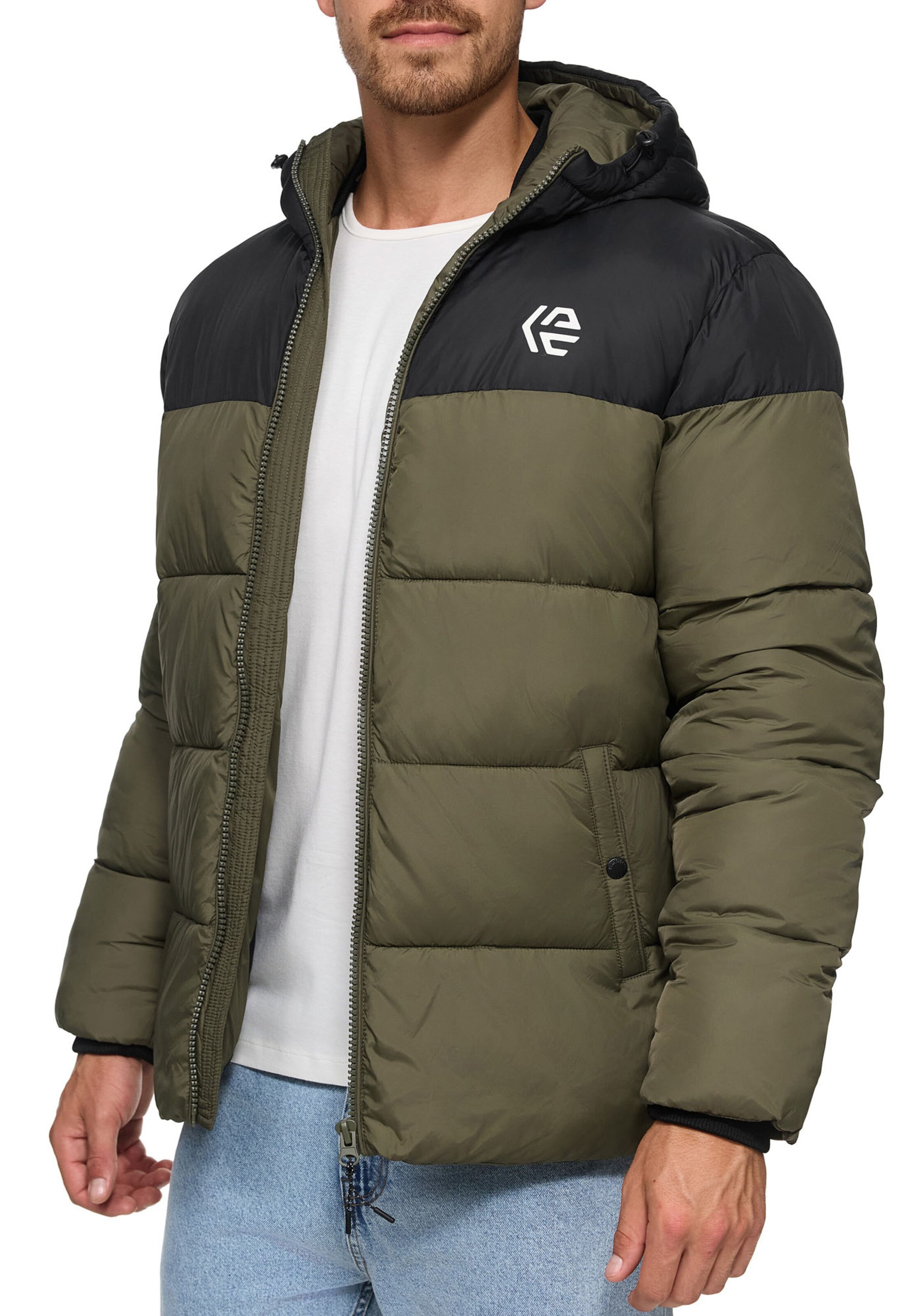 INDICODE JEANS Winter Jacket in Green