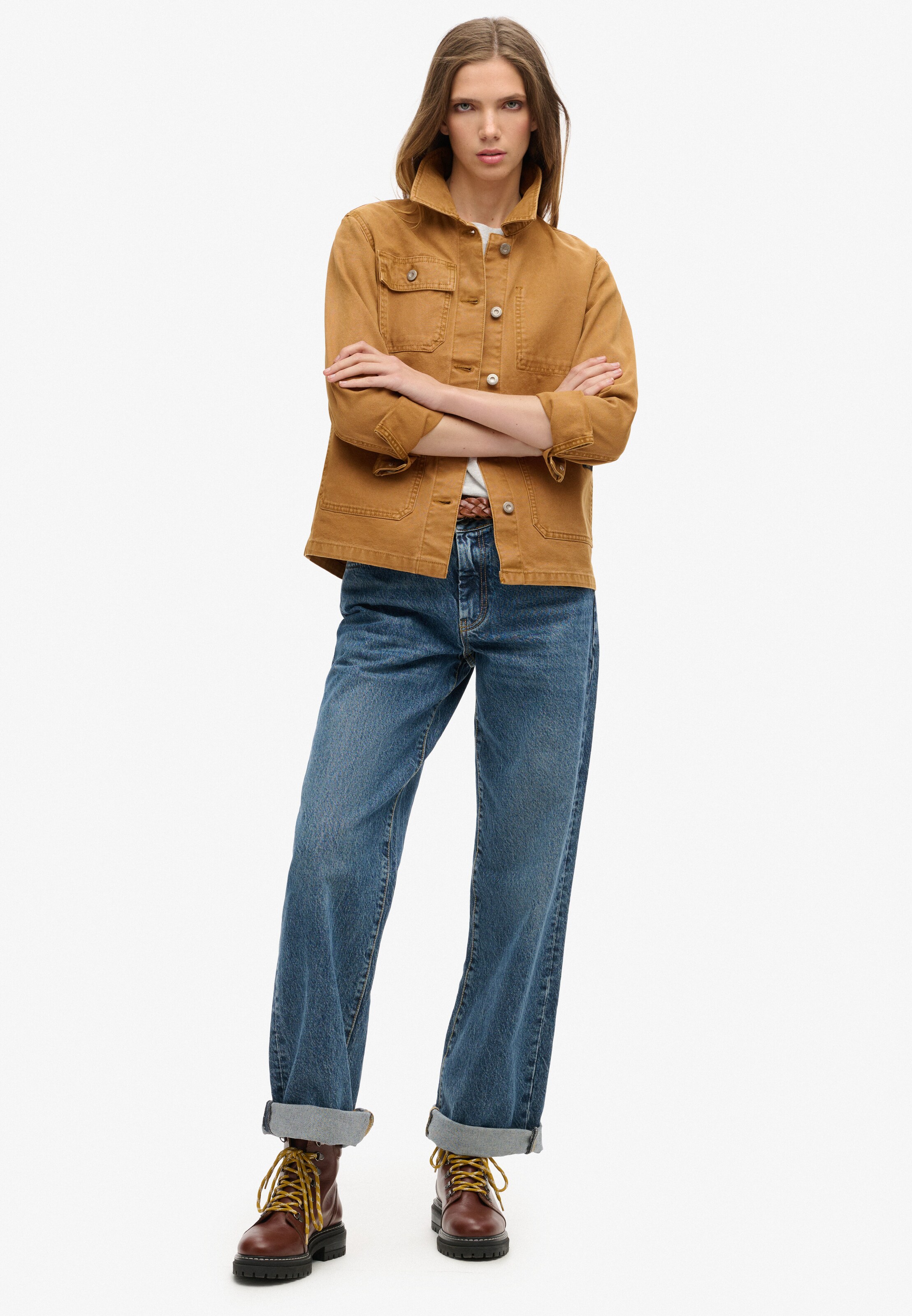 Veste mi-saison 'Chore' Superdry & Co en marron