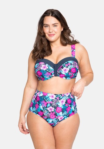 SHEEGO Push-up Bikinitop in Blau