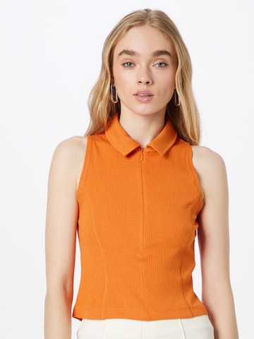 Aware Top 'VERLY' in Orange: front