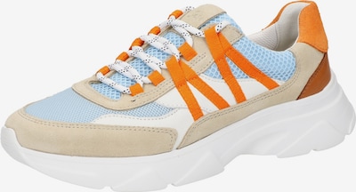 SIOUX Sneakers laag 'Liranka' in de kleur Beige / Blauw / Oranje / Wit, Productweergave