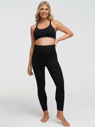 Skinny Leggings 'Seamless Umstandsleggings' cfab (formerly creamy fabrics) en noir