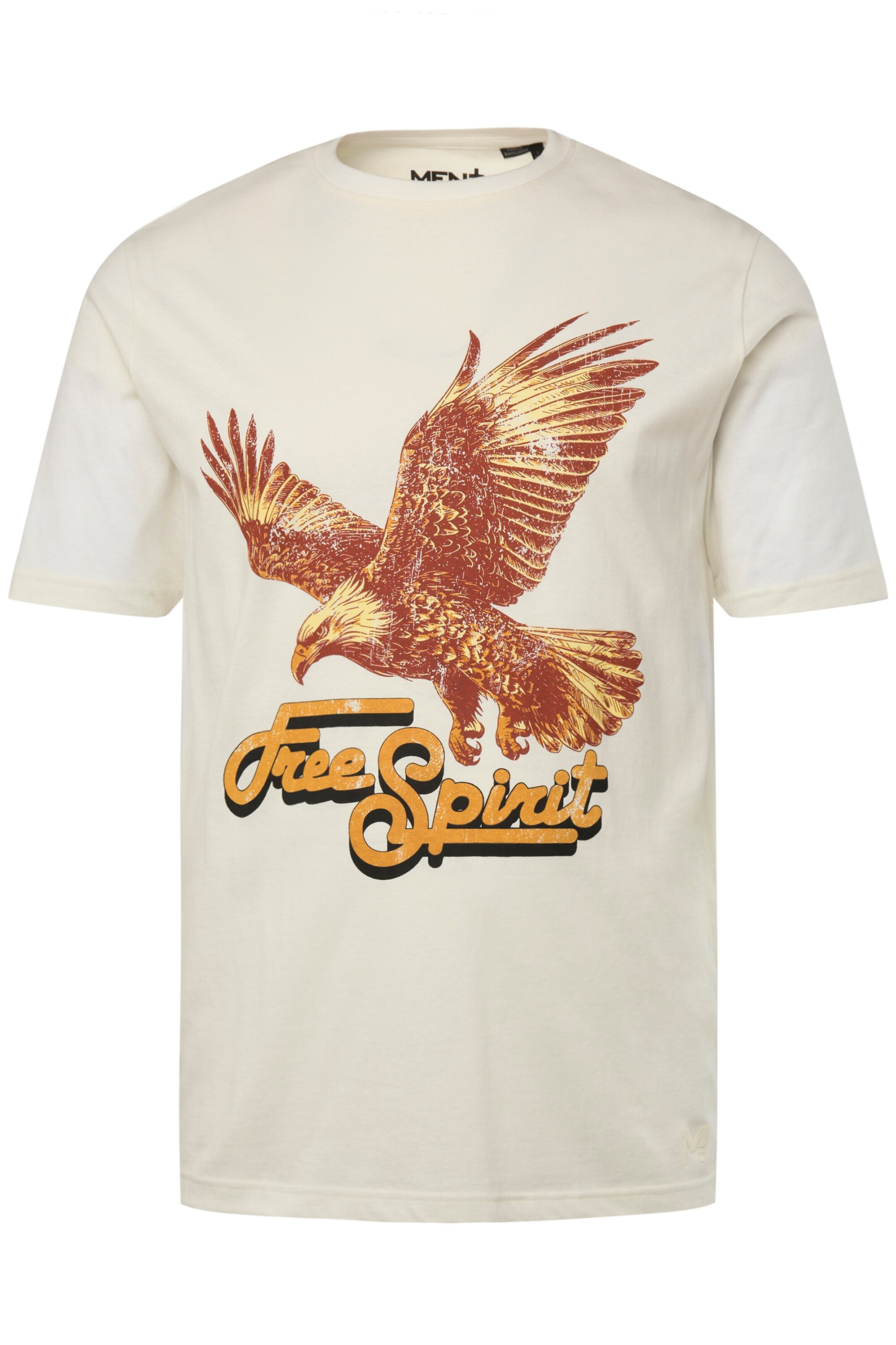 Men Plus Shirt in White: front