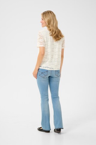 Cream Blus 'Lasi' i vit