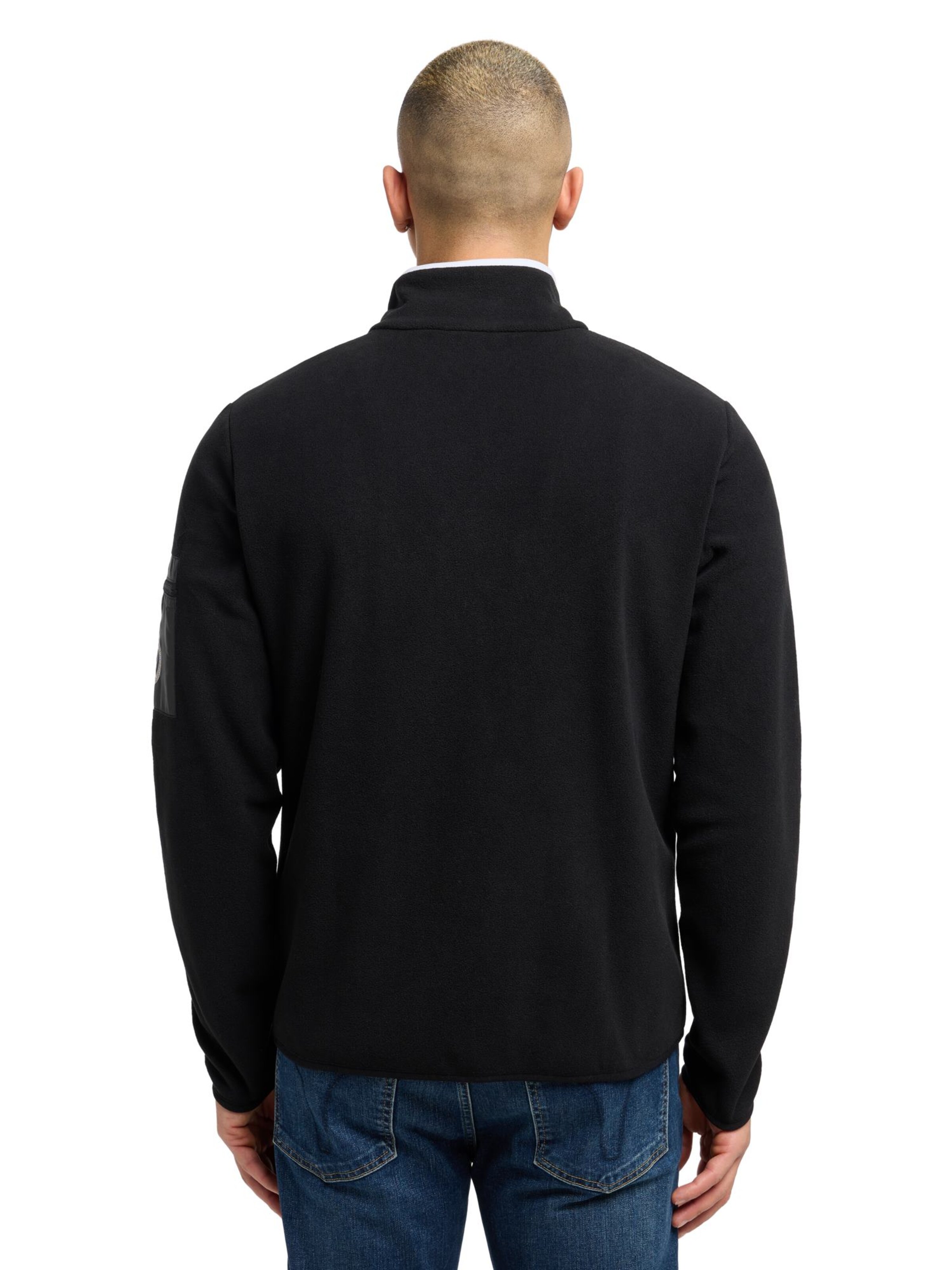 Carlo Colucci Sweatjacke 'Drescher' in Schwarz