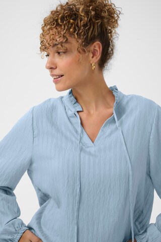 Chemisier 'CRBirthe' Cream en bleu