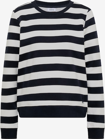 CECIL Sweatshirt in Blue: front