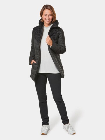 Goldner Winterjacke in Schwarz