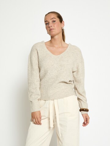 Pull-over 'Kylie' Peppercorn en beige : devant