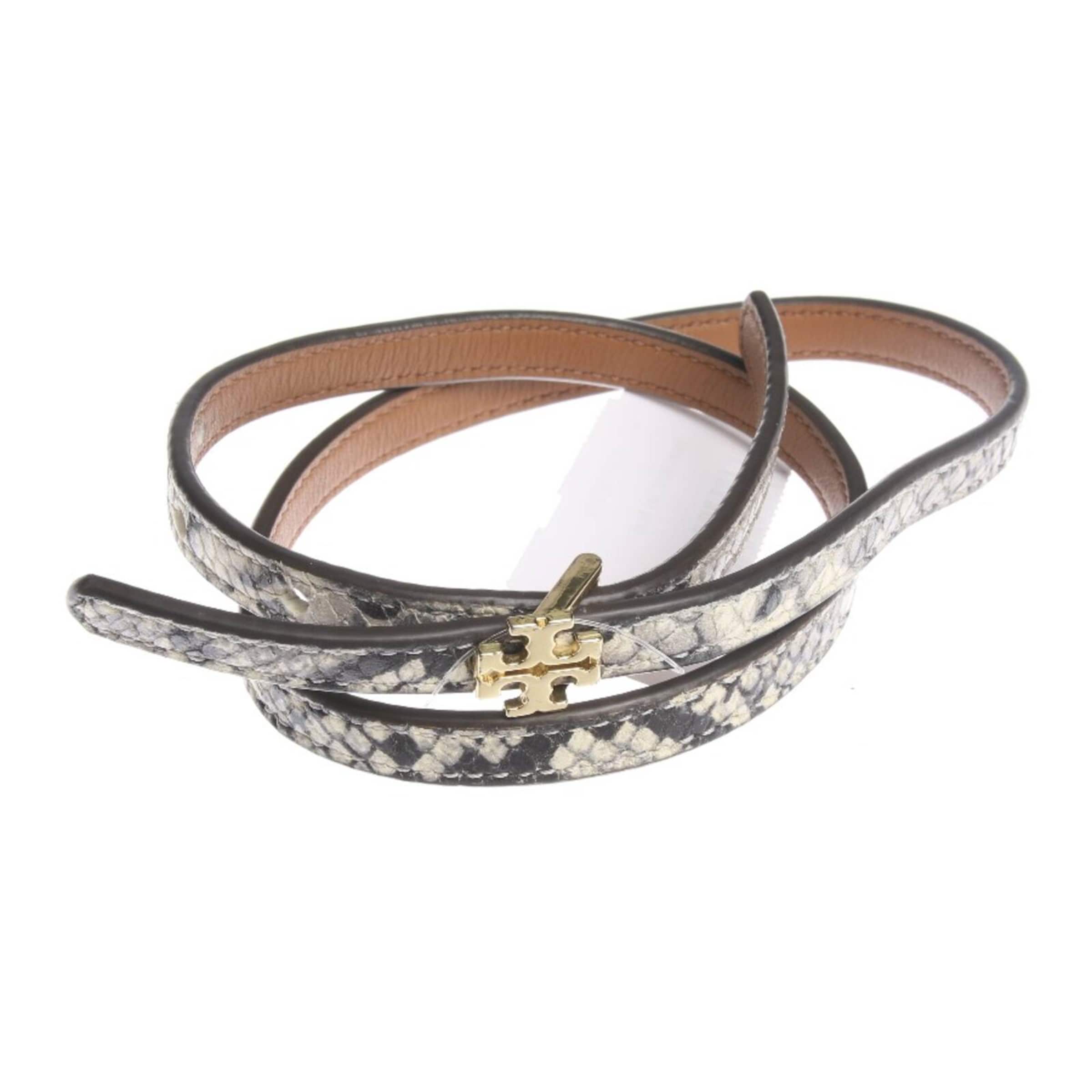 Tory Burch Gürtel S in Grau: Vorderseite