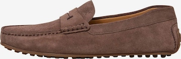 Hackett London Mocassins 'Driver Saddle' in Bruin: voorkant
