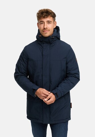 INDICODE JEANS Winterjas 'INBenyot' in Blauw: voorkant