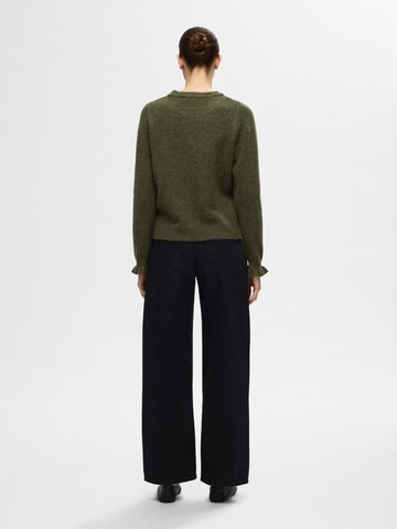 SELECTED FEMME Sweater 'SLFLULU' in Green