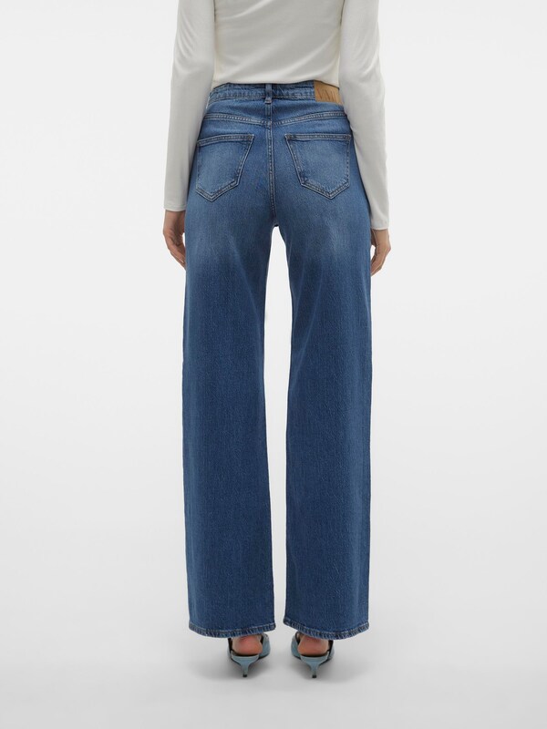 VERO MODA Wide leg Jeans 'VMTessa' in Blue Denim
