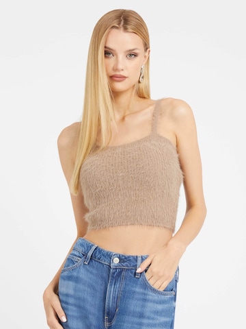 GUESS Top in Brown: front