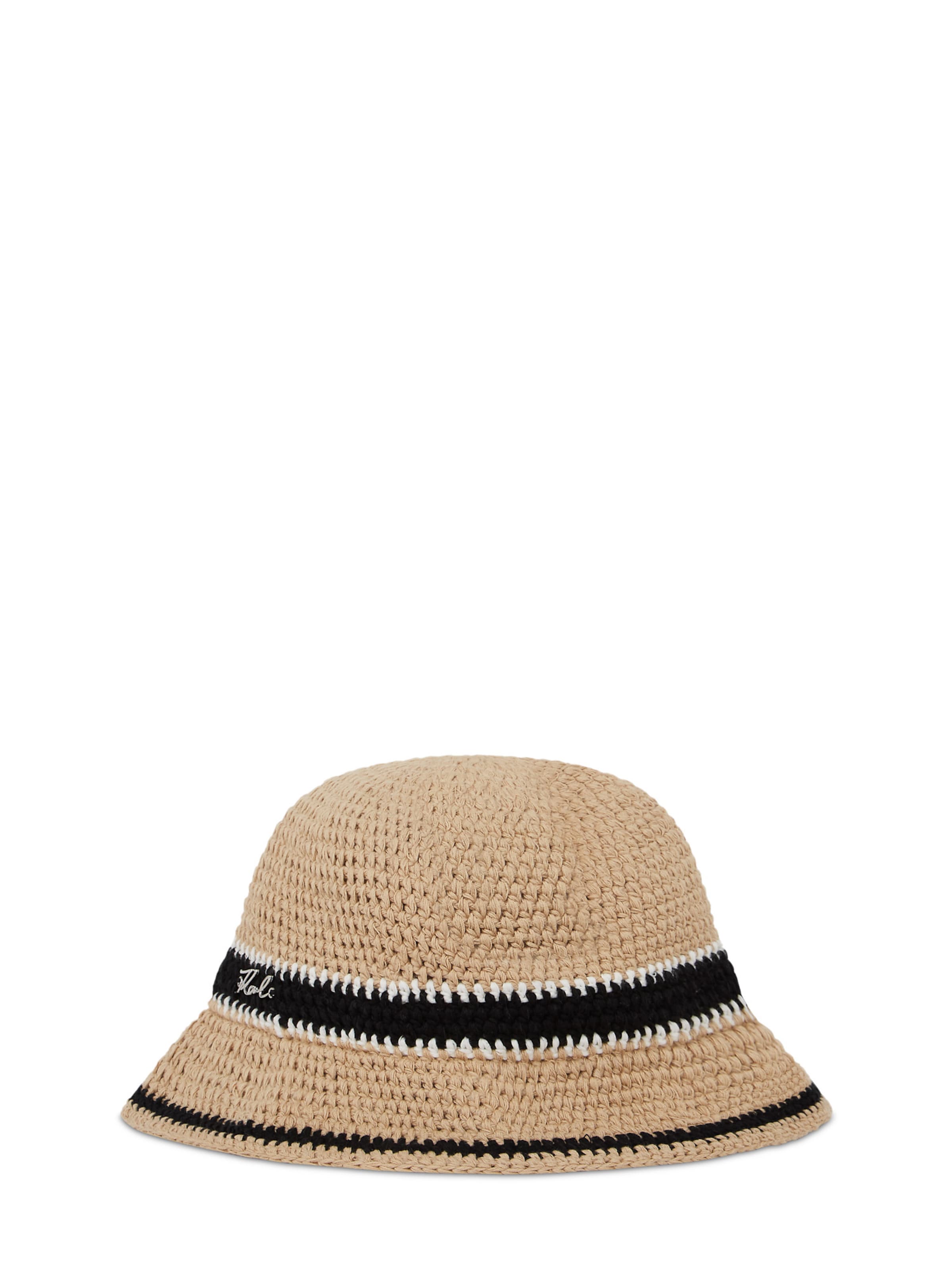 bēšs Karl Lagerfeld Hūte: no priekšpuses