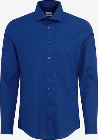 Coupe slim Chemise business SEIDENSTICKER en bleu : devant