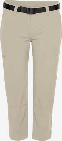 Maier Sports Regular Workout Pants in Beige: front