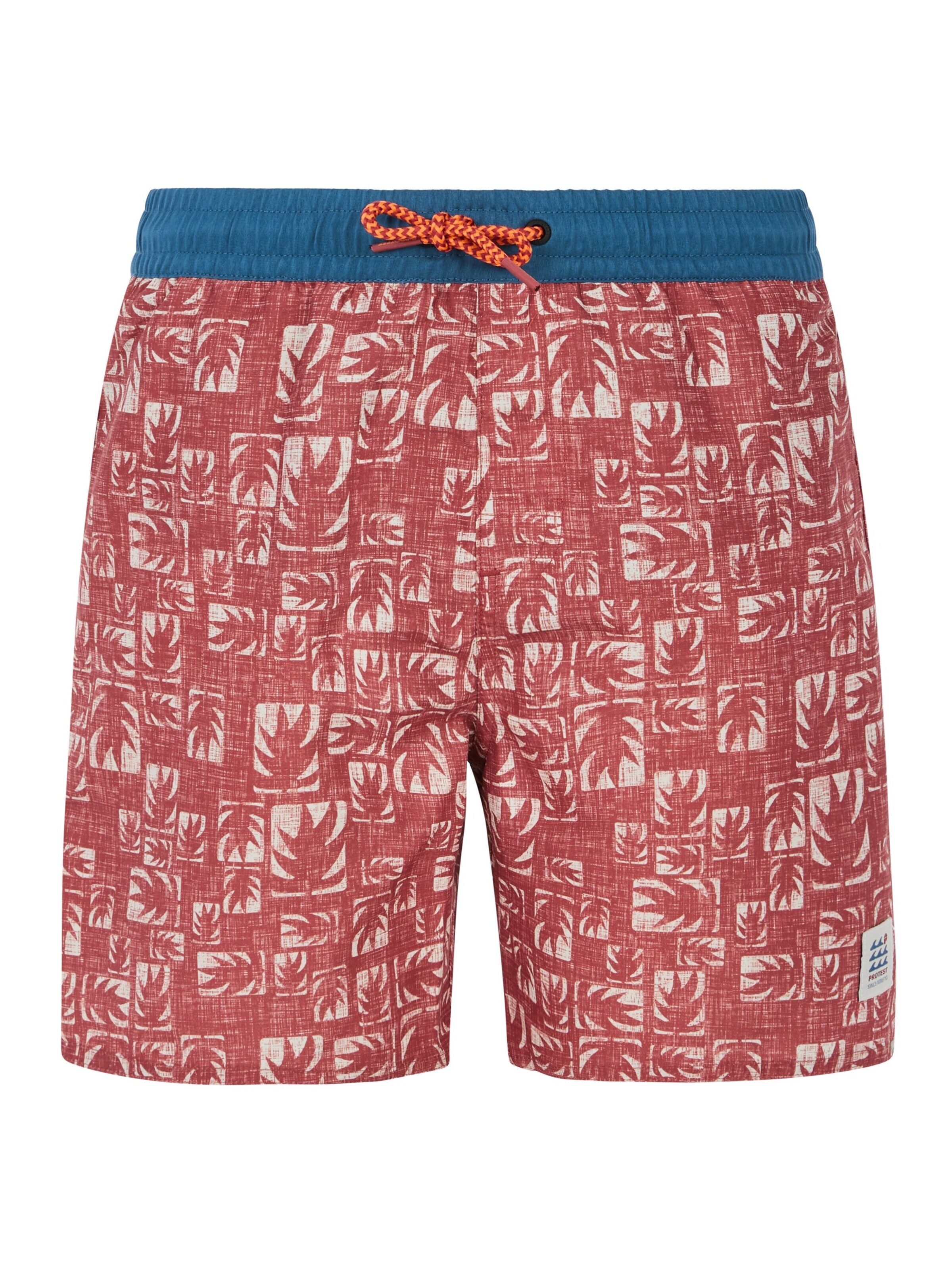 PROTEST Board Shorts 'PRTSurfin JR' in Red: front